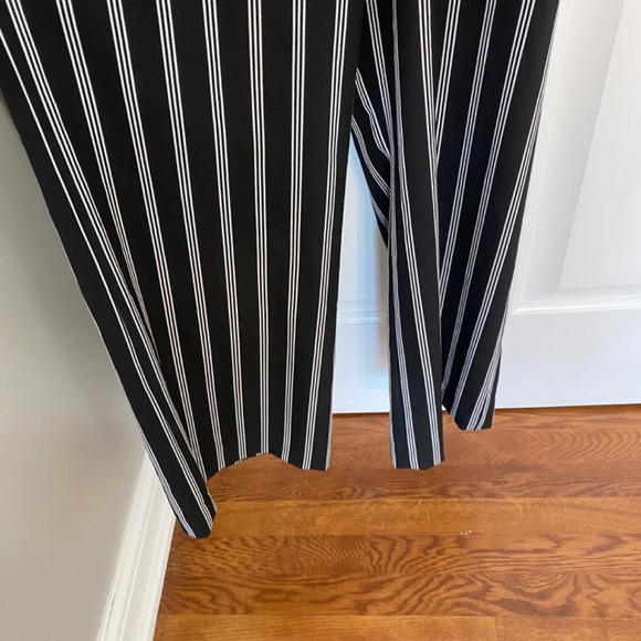 Veronica Beard Cypress Stripe Strapless Jumpsuit black 33799 - Picture 9 of 13